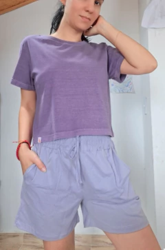 Shorts Lavandin em Algodão 100% Orgânico - Elementarium | Vista a mudança que deseja ver no mundo!