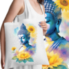 Ecobag Buda girassol aquarelado