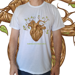 Camiseta masculina/unissex A natureza é a minha igreja