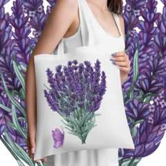 Ecobag - Lavanda e borboleta