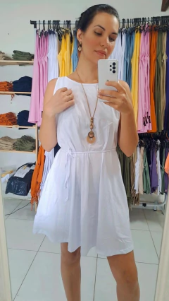 Queima de estoque! Vestido em algodão orgânico fresco e leve na internet