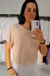 Cropped em algodão estonado Saara