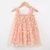 Vestido Tules Floral Peach