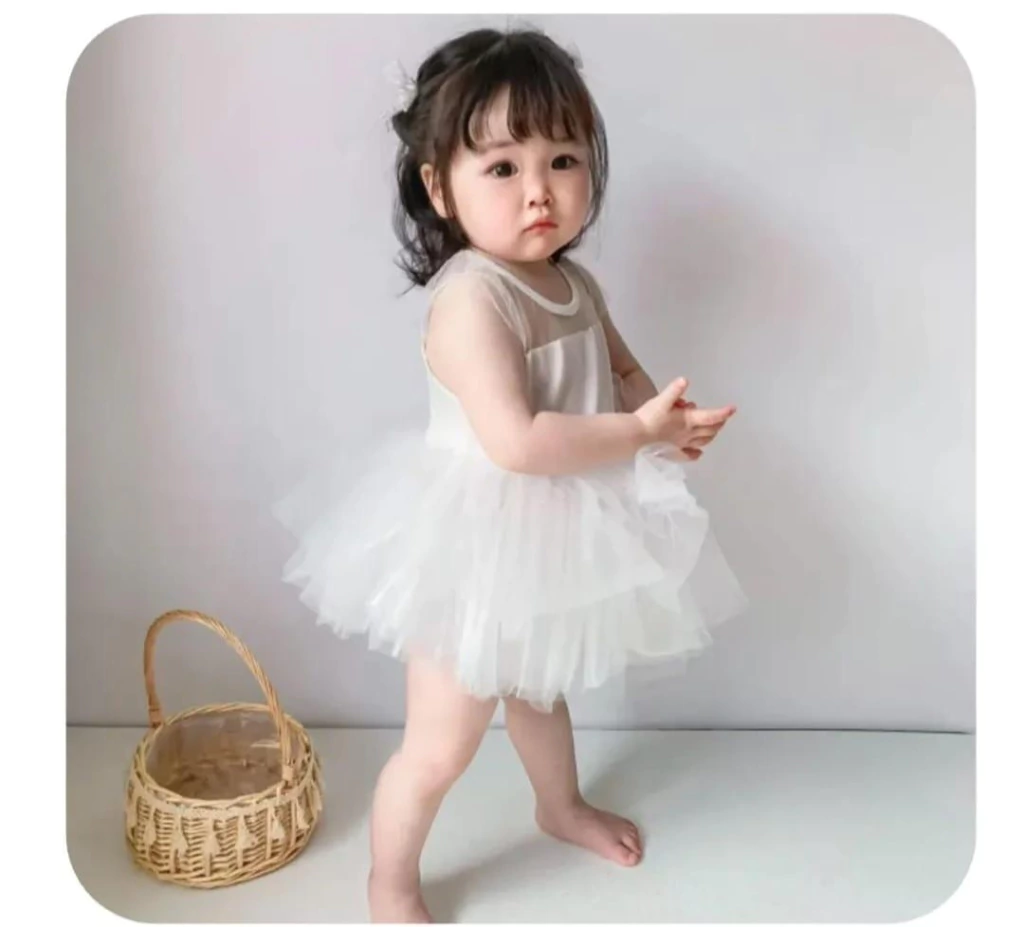 Vestido Tutú en capas Blanco