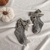 Medias Short Pana Bow Gris