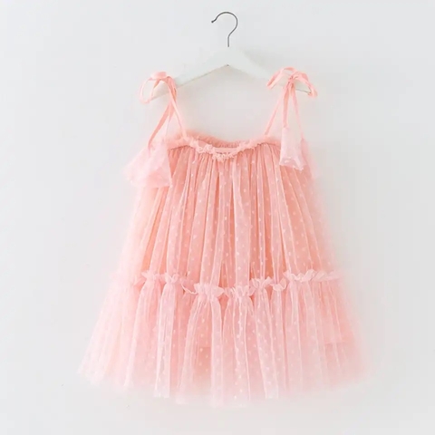 Vestido Polka Dot Rosa