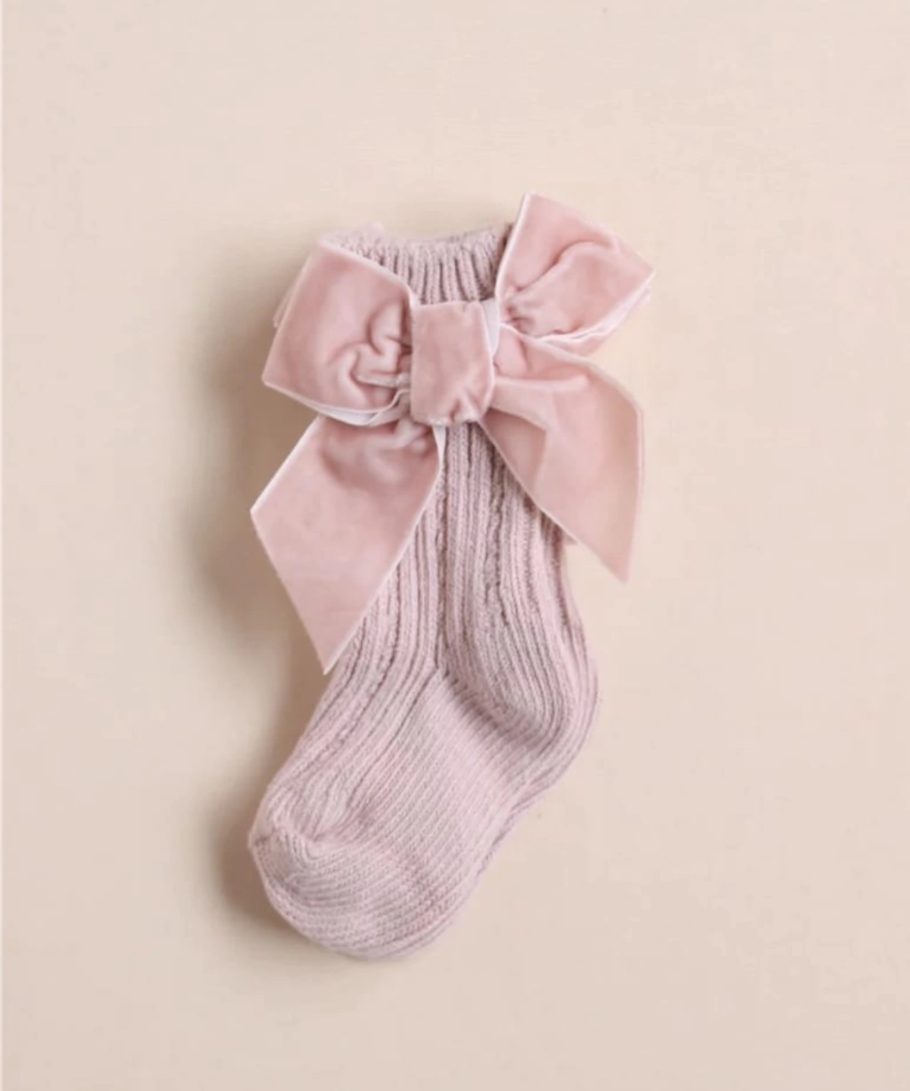 Medias Bow Rosa Pana