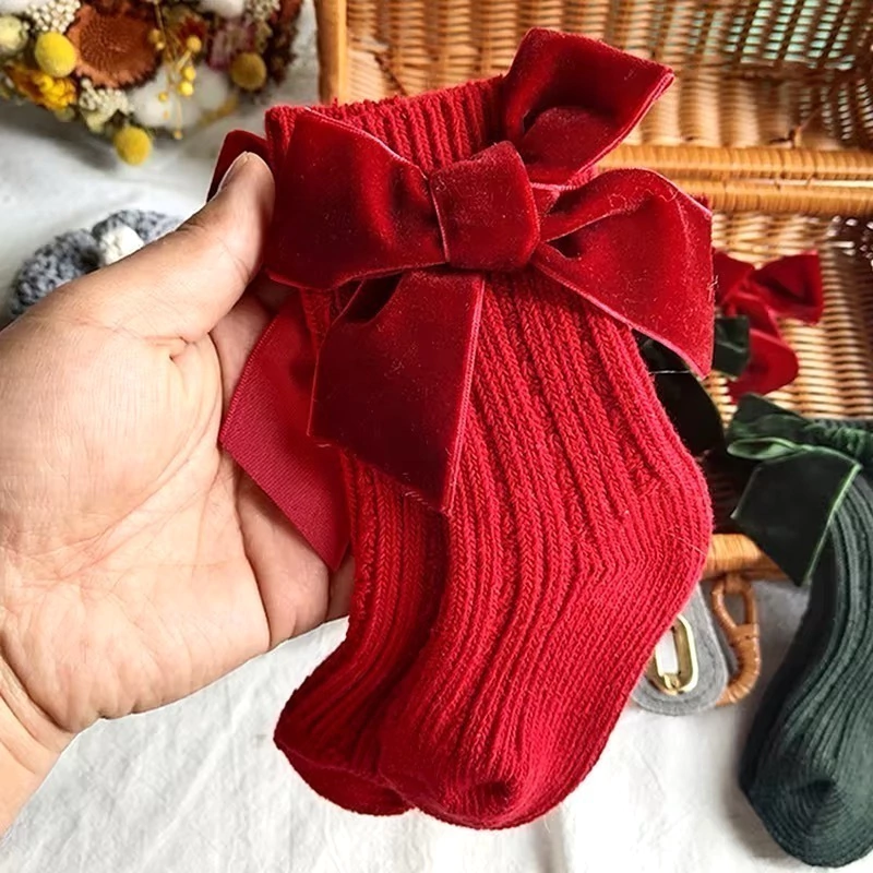 Medias Short Pana Bow Rojas