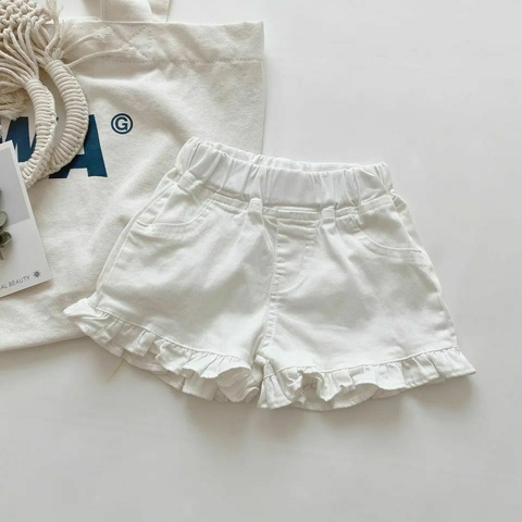 Denim Short Blanco