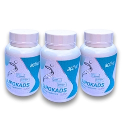 Combo LipoKads Active - 3 Potes - 90 cáps