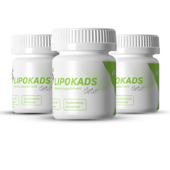 Combo LipoKads Detox - 3 Potes - 90 cáps