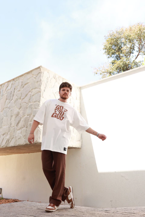 Oversized Masculina Go To God Moda Cristã - comprar online