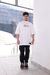 Camiseta Masculina Oversized Jesus Me Salvou Moda Cristã