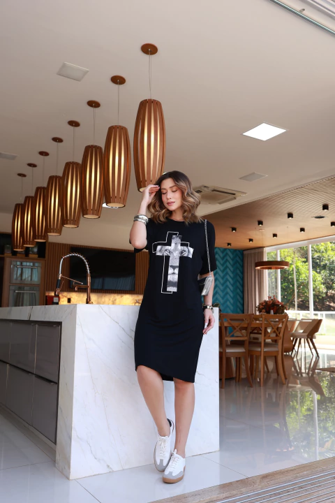 Vestido Cruz Leão Moda Cristã - comprar online