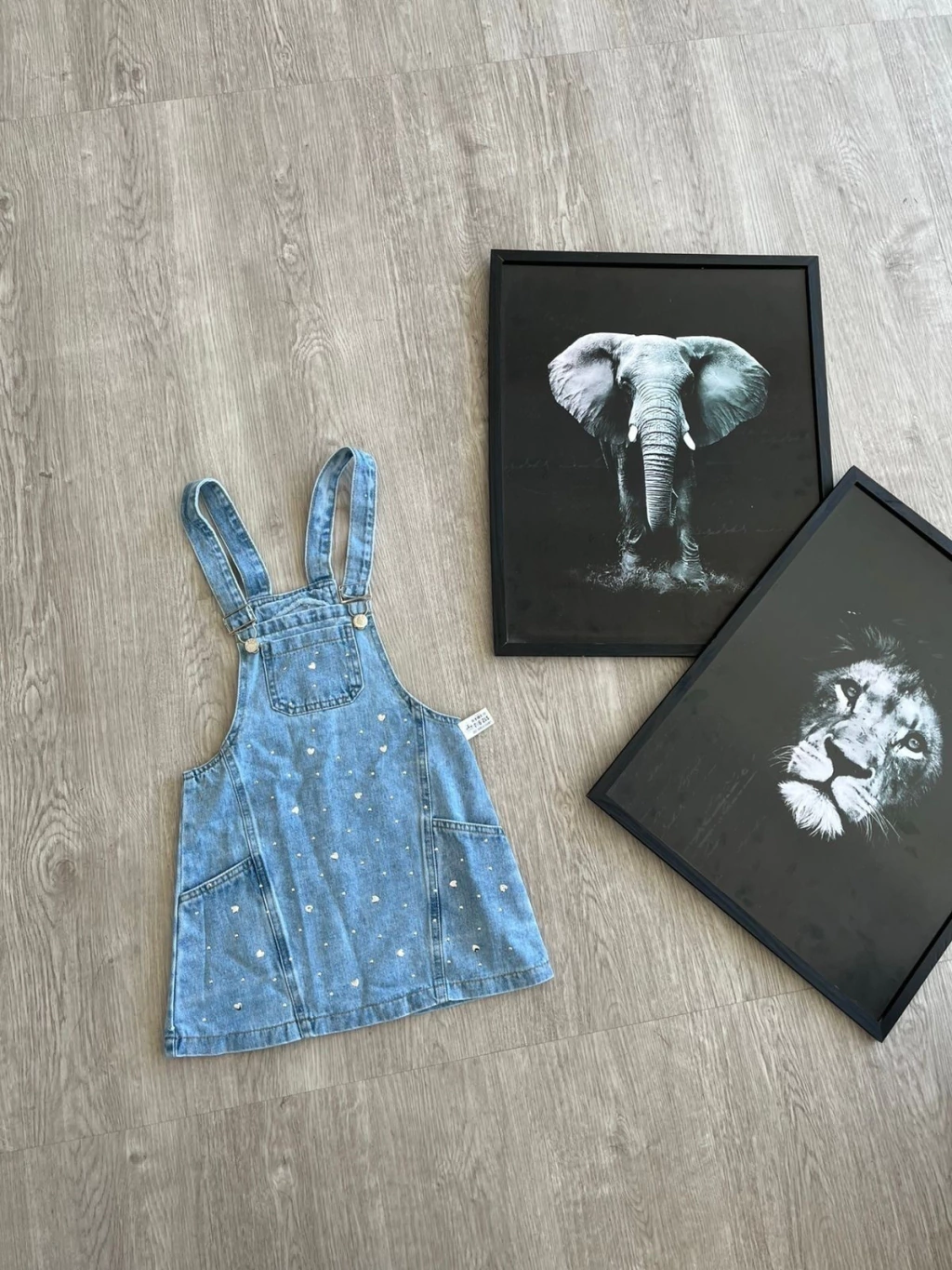 Jardinero strass niña jeans