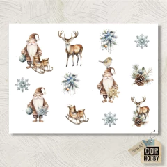 Papel de seda A3 Navideño 007