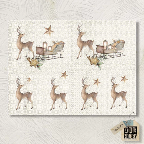 Papel de seda A3 Navideño 020