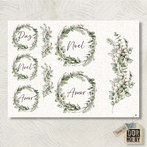 Papel de seda A3 Navideño 031