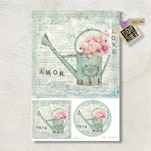 Papel decoupage A4 017