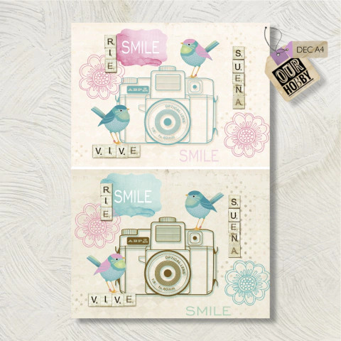 Papel decoupage A4 021