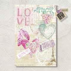 Papel decoupage A4 032
