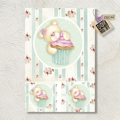 Papel decoupage A4 111