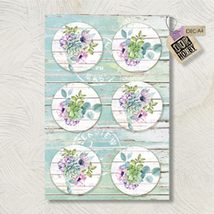 Papel decoupage A4 123