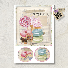 Papel decoupage A4 081