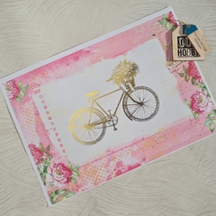 Papel decoupage metalizado A4 001