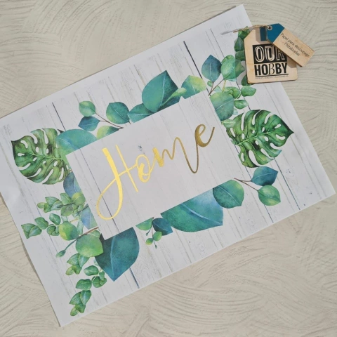 Papel decoupage metalizado A4 027