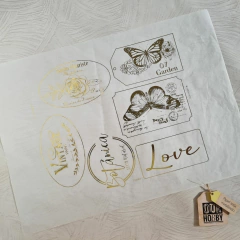 Papel de seda metalizado 304