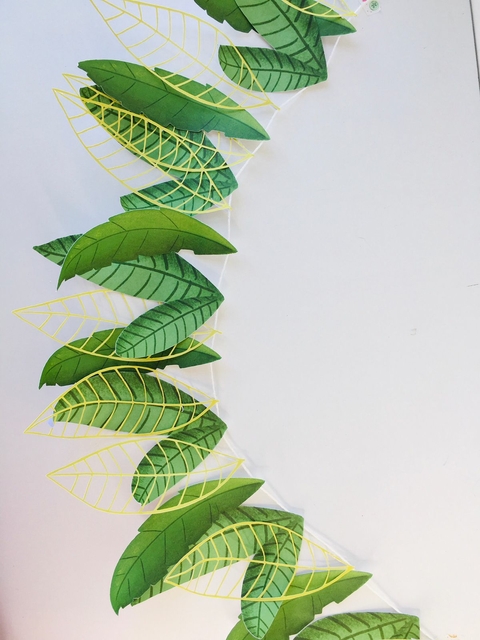 Bandeirolas folhagem