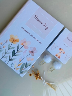 Kit 5 cadernos brochura + mini caderno fofo - loja online