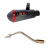 ESCAPE TORO T-1 + CURVA TRASEIRA BROS 160 / XRE 190 2014/... BLACK VERMELHO