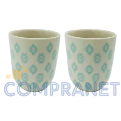 COMBO Tetera + 2 Cuencos p/Té, de Porcelana China, 90033 - Compranet