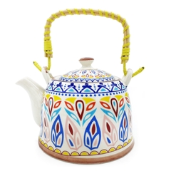 Tetera Porcelana China, 900c.c., con infusor de acero, Té hebras