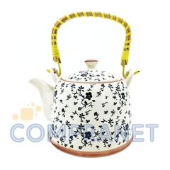 Tetera Porcelana China, 900c.c., con infusor de acero, Té hebras - Compranet