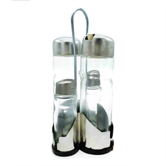 Set x 4 Aceitera Vidrio Acero 10567 - Compranet