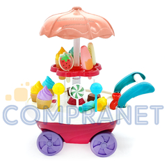 Carrito Dulces y helados con luz y sonido 30 piezas, 10064. - Compranet