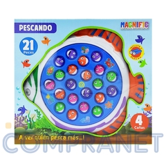 Juego de Pesca, Pescando 21 peces 4 cañas, con sonido 11694 - comprar online