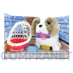 Perrito De Peluche que camina y ladra, con accesorios, 11740