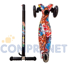 Monopatín de Lujo Graffitti 4 ruedas con Luz, 10115 - comprar online