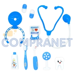 Set de Doctor/Dentista, Kit completo para niños, 2 colores, 10 piezas, 12155 - comprar online