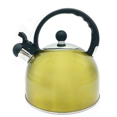 Pava Silbadora de acero inoxidable, grande, 2,5 litros, 12042