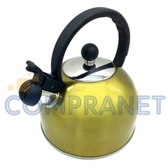 Pava Silbadora de acero inoxidable, grande, 2,5 litros, 12042 en internet