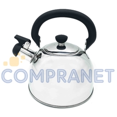 Pava Silbadora de acero inoxidable, 2 litros, 12040 - Compranet