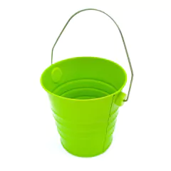 Macetero de metal, Mini Balde, decorativo 11933