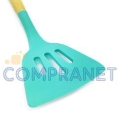 Set x 6 utensilios de Silicona, con mango de madera, repostería Cocina 90022 en internet