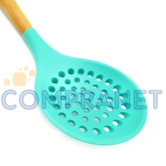 Espumadera de Silicona, mango de madera, cocina, 11848 - comprar online