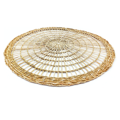 Individual Centro de mesa Circular 37cm Ratán, Deco, 12526